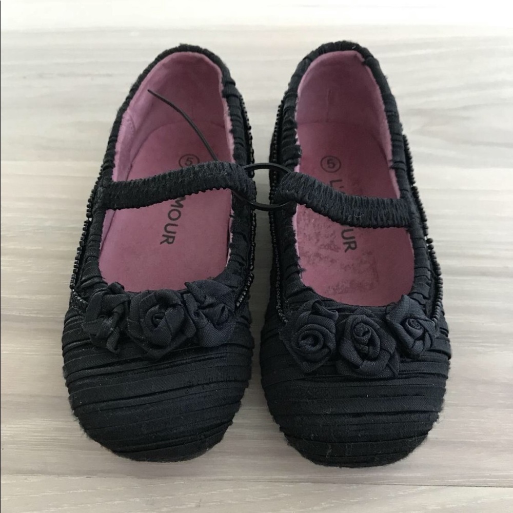 L’AMOUR | SATIN ROSETTE FLATS